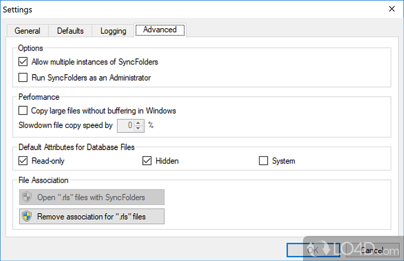 Synchronize or backup - Screenshot of SyncFolders