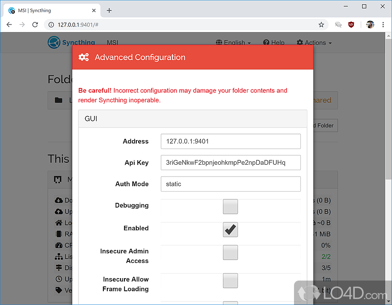 syncthing port