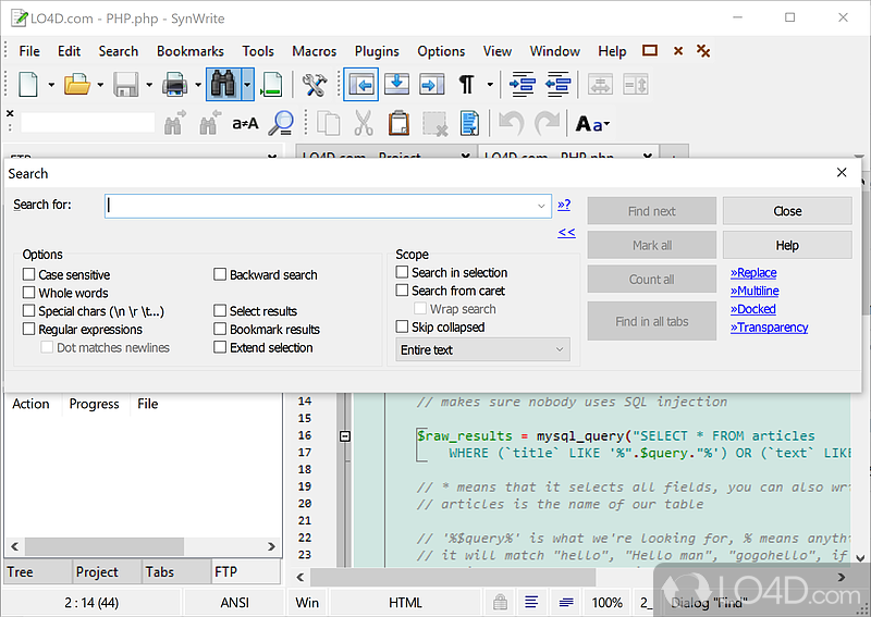 SynWrite screenshot