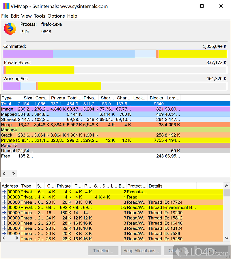 Keep an eye on running processes and manage startup items - Screenshot of Sysinternals Suite