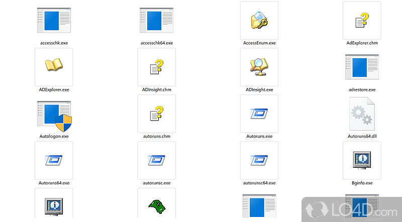 Take control over every aspect of system using the impressive monitoring tools, debuggers - Screenshot of Sysinternals Suite