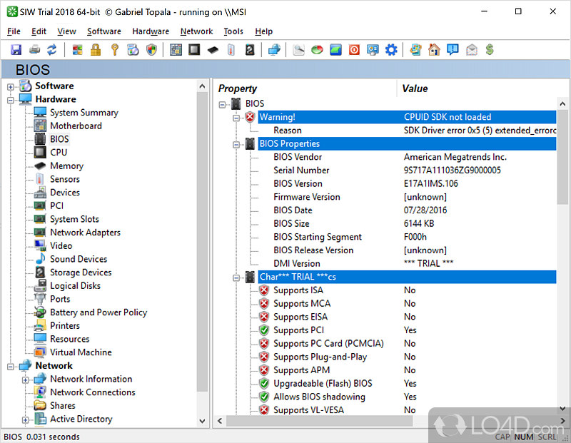 System Information - Screenshot of System Information Tool