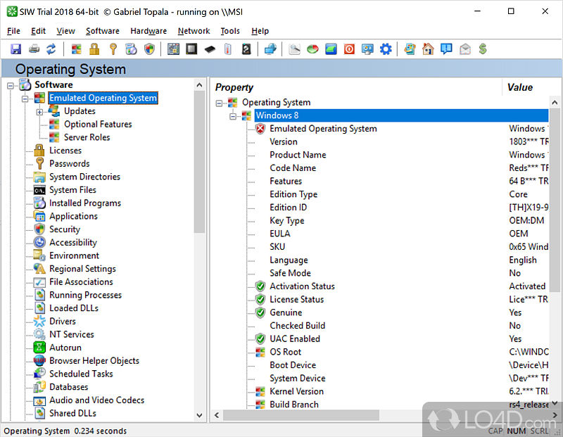 View general information about computer's configuration - Screenshot of System Information Tool