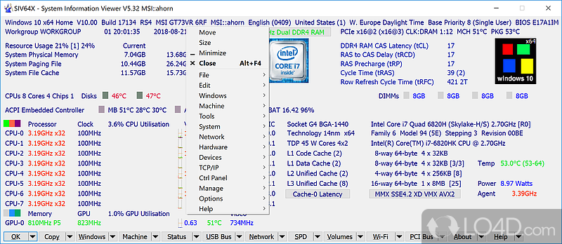 SIV 5.71 (System Information Viewer) download the last version for apple