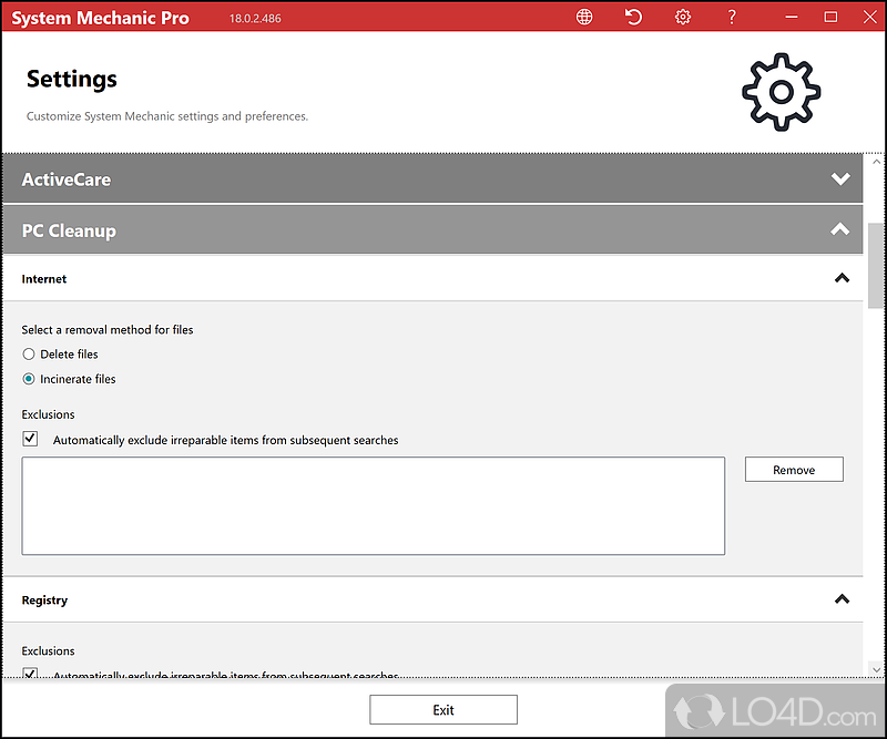 Real-time features - Screenshot of System Mechanic