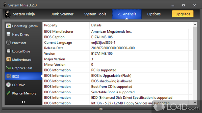 Clean junk files and save hard drive space - Screenshot of System Ninja