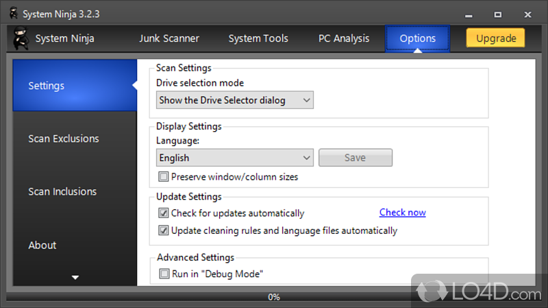 System Ninja: CCleaner - Screenshot of System Ninja