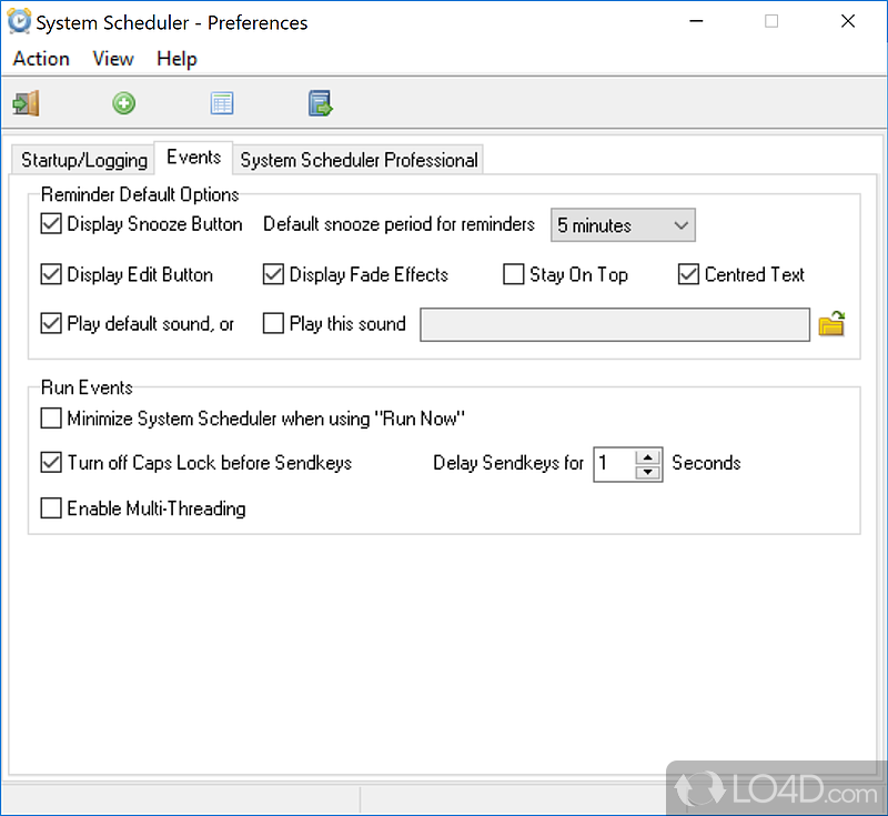 System Scheduler Free screenshot