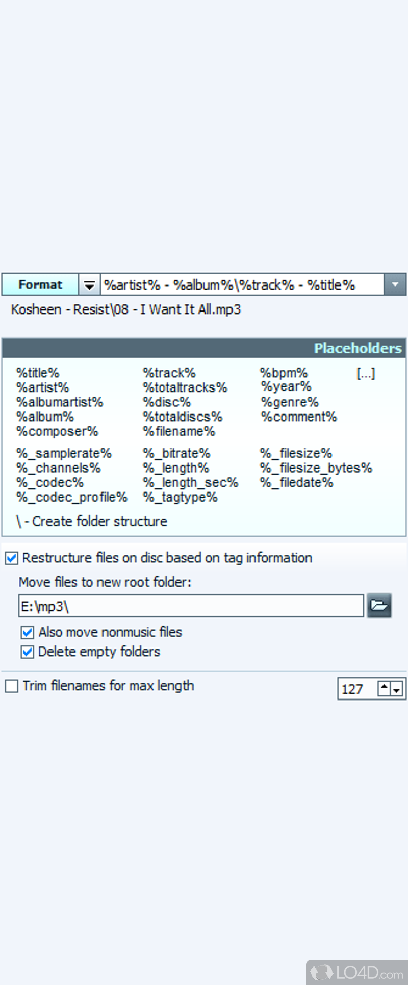 tagscanner tutorial reorganization