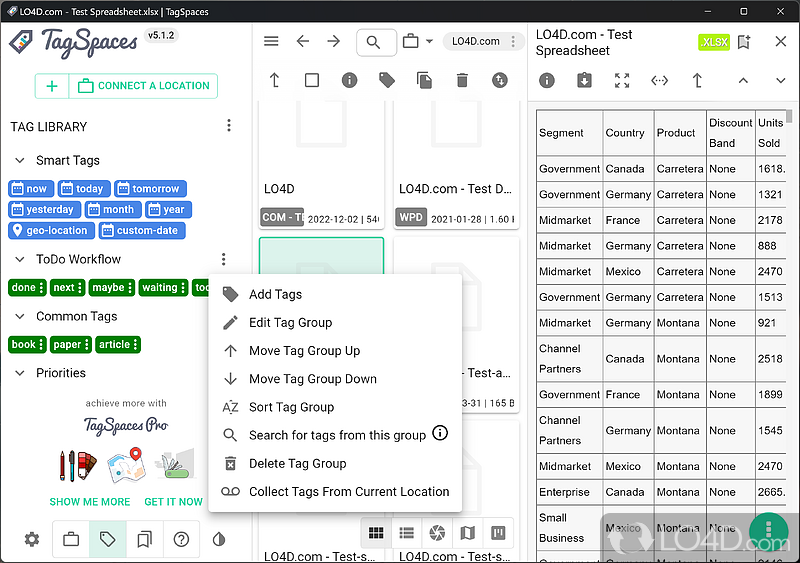 Easy File & Folder Tagging - Screenshot of TagSpaces