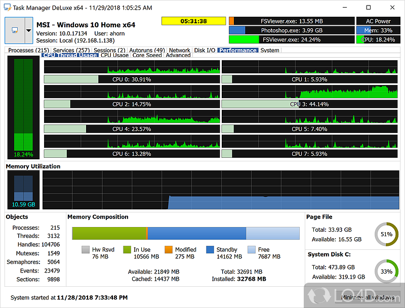 task manager deluxe portable