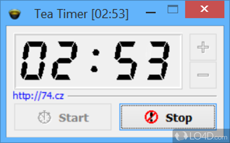 Program worth having when you need to use a countdown timer while preparing tea, with support for preset for sound notifications - Screenshot of Tea Timer