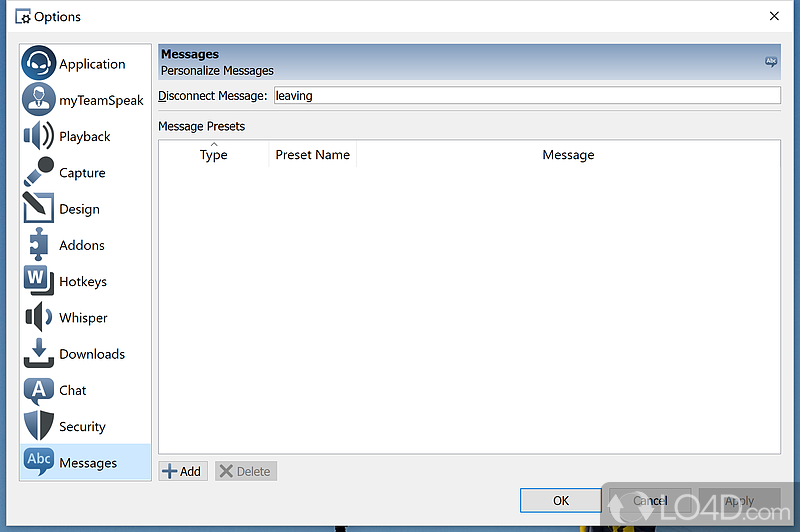 TeamSpeak Client screenshot