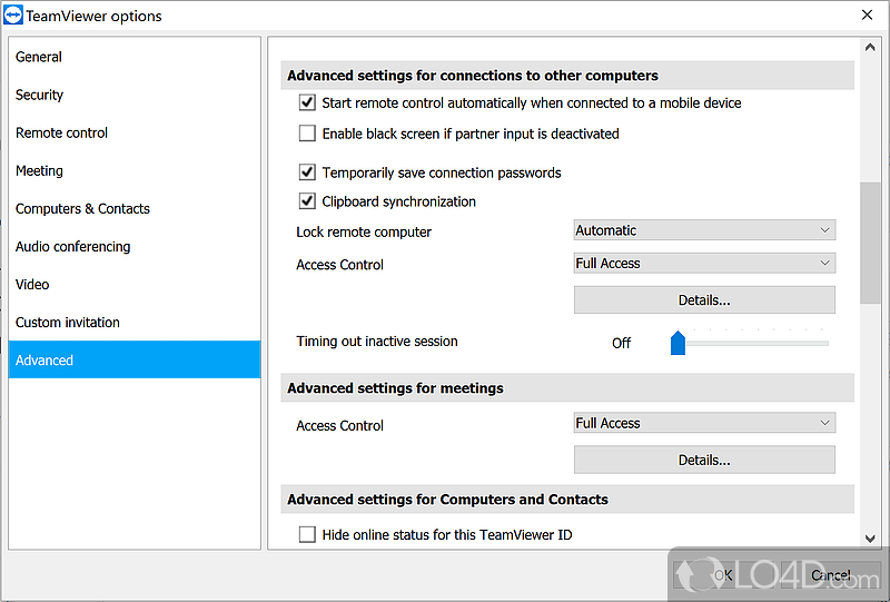 ‘Allow Remote Control’ - Screenshot of TeamViewer