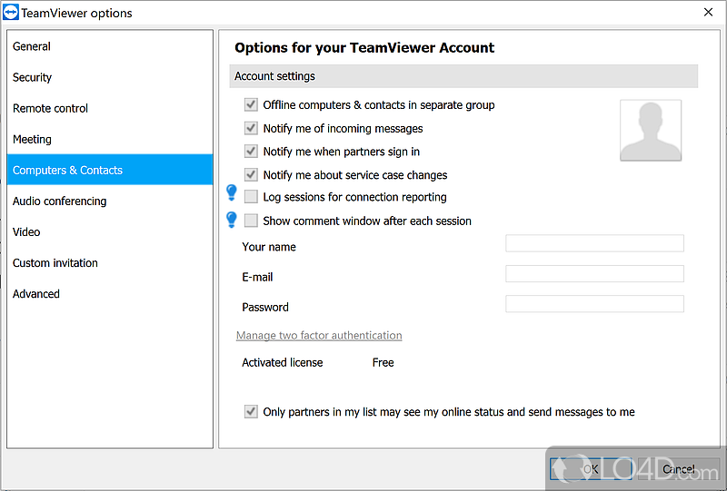 TeamViewer: Id - Screenshot of TeamViewer