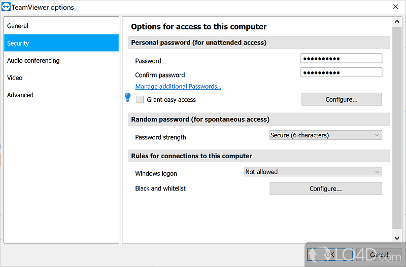 Solution for a wide variety of scenarios requiring remote desktop - Screenshot of TeamViewer Host