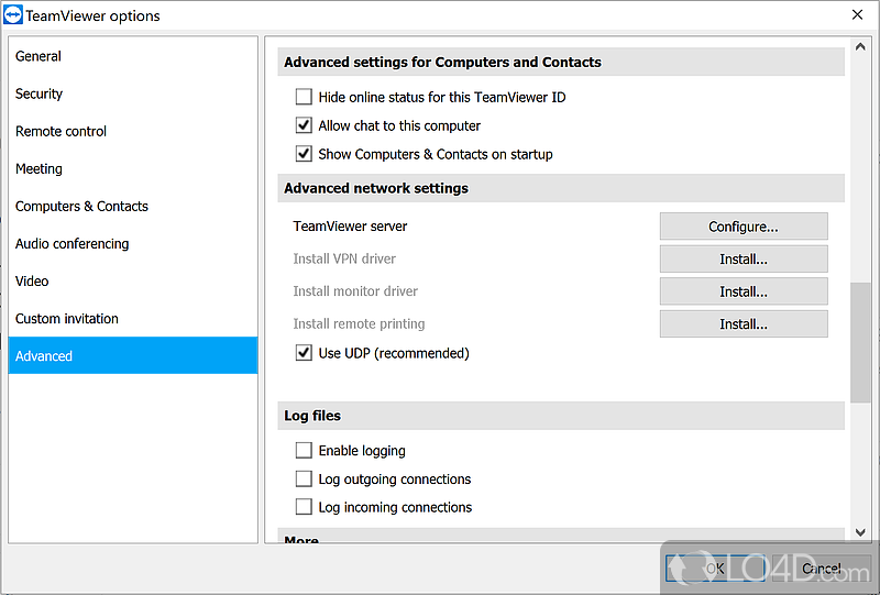 Works behind Firewalls - Screenshot of TeamViewer Portable