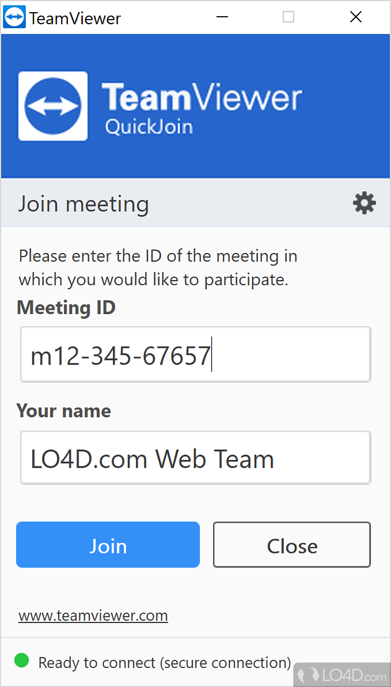 start teamviewer meeting