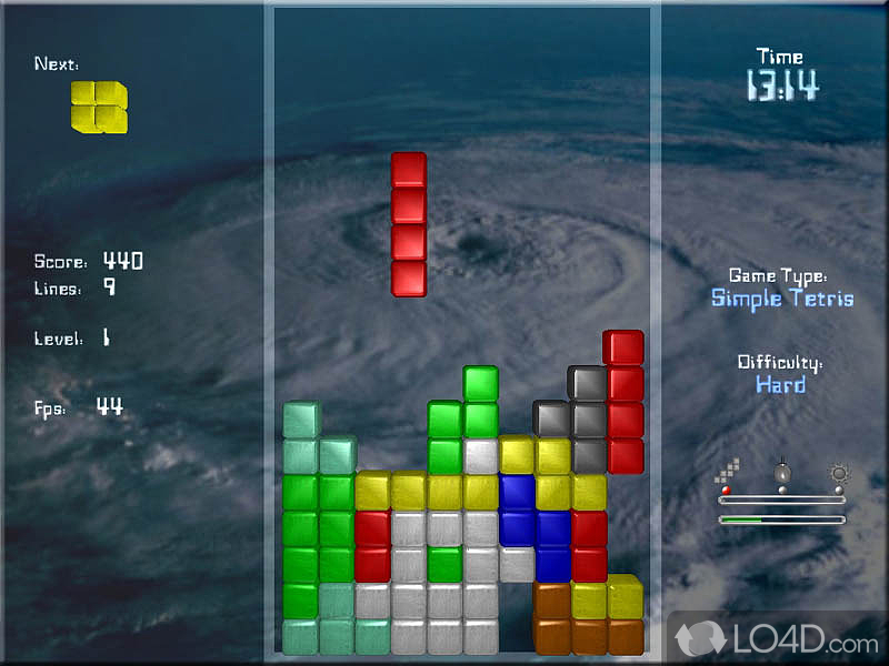 Tetris 4000: User interface - Screenshot of Tetris 4000