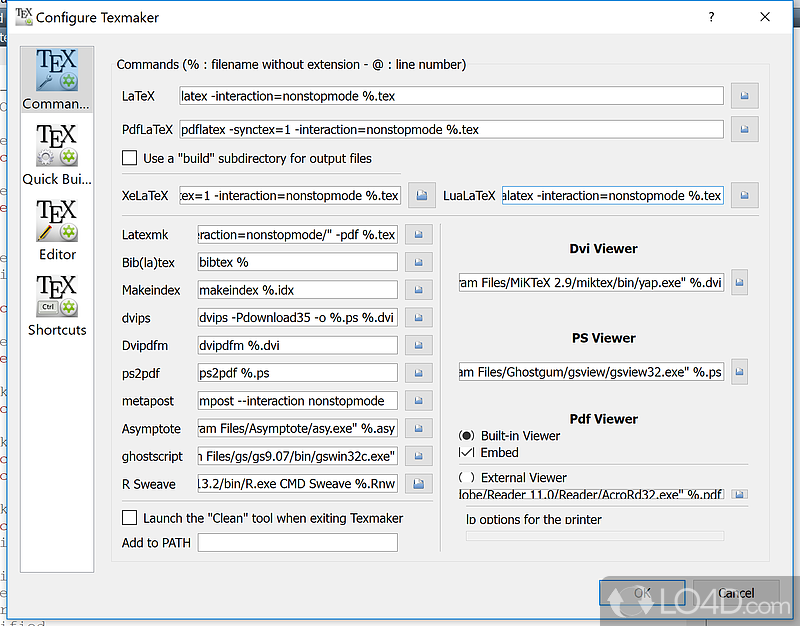 font sizes texmaker