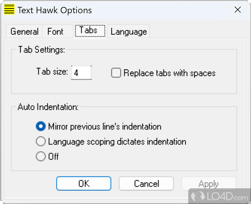 Text Hawk Text Editor screenshot