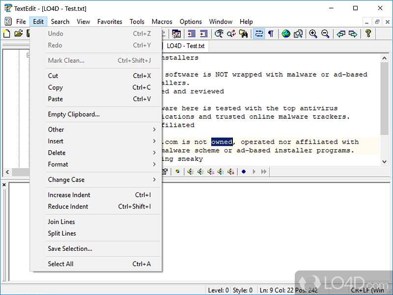 TextEdit screenshot