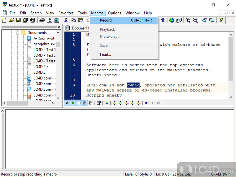 TextEdit screenshot