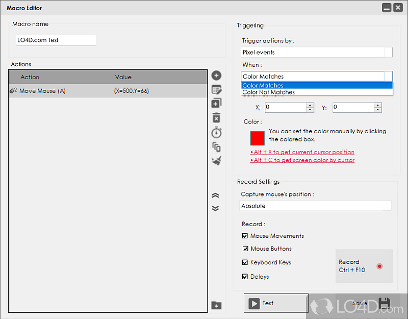 A good solution for hardcore gamers - Screenshot of TGM Gaming Macro