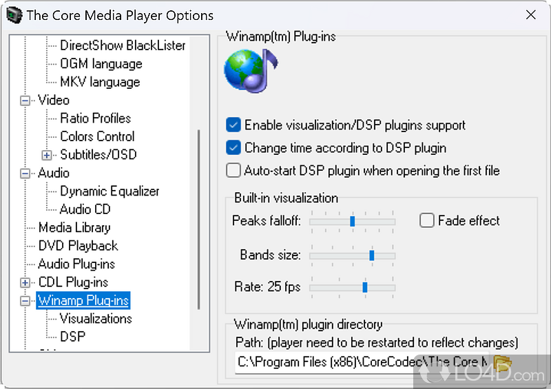 The Core Media Player screenshot