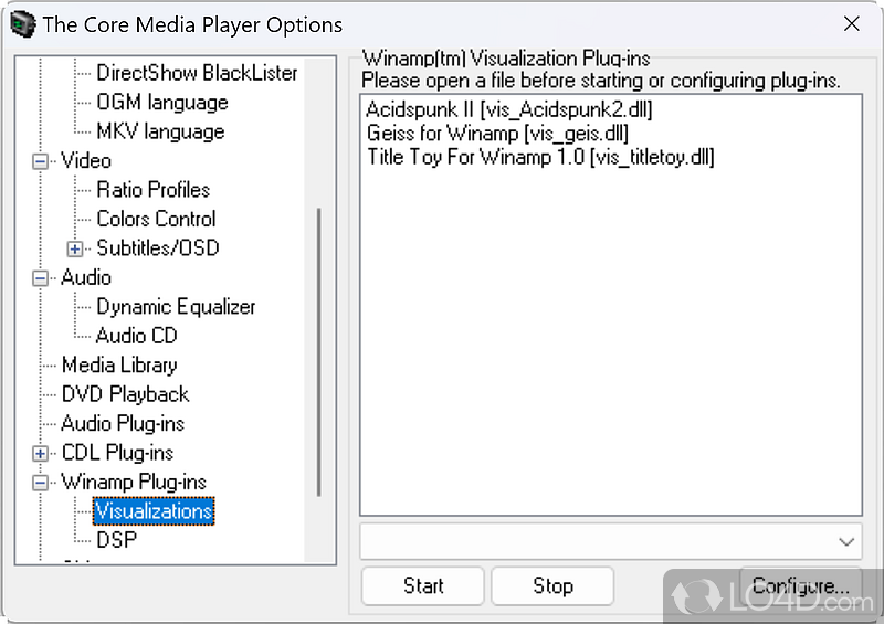 The Core Media Player screenshot