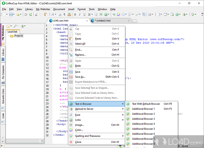free html software download
