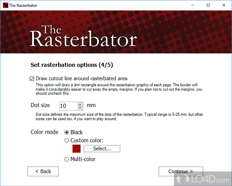 The World of Design at your Fingertips - Screenshot of The Rasterbator