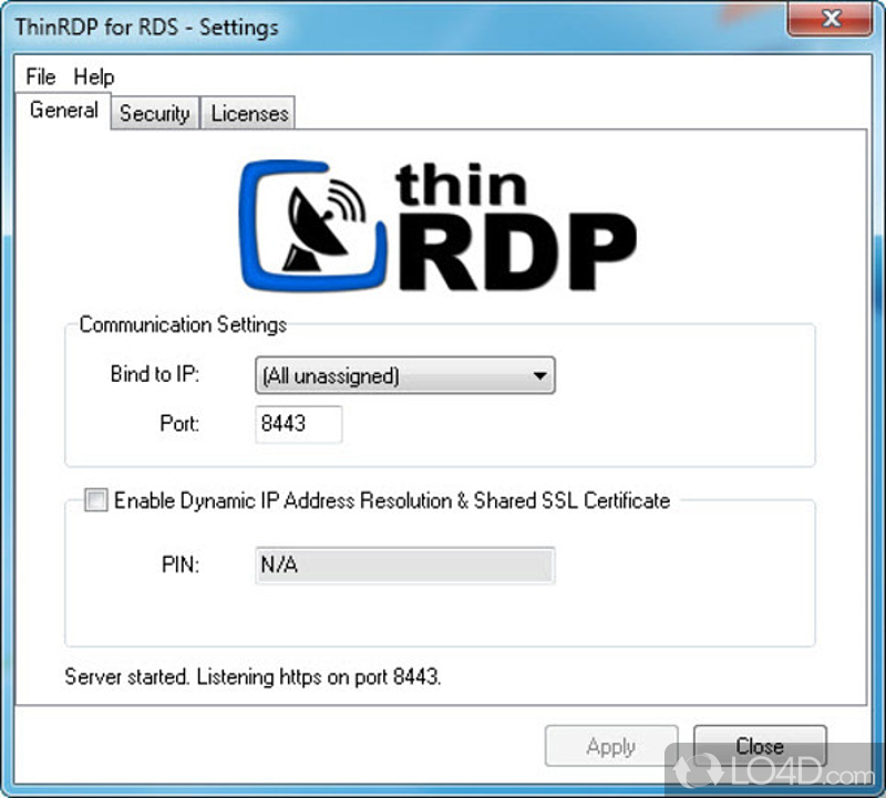 Access your desktop - Screenshot of ThinRDP