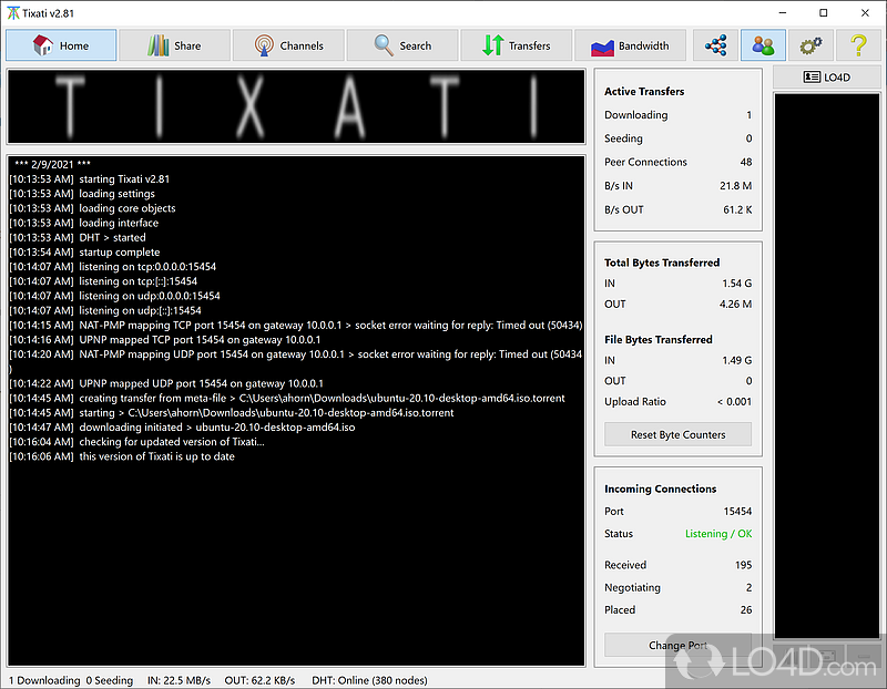 Tixati: Easy to Use - Screenshot of Tixati