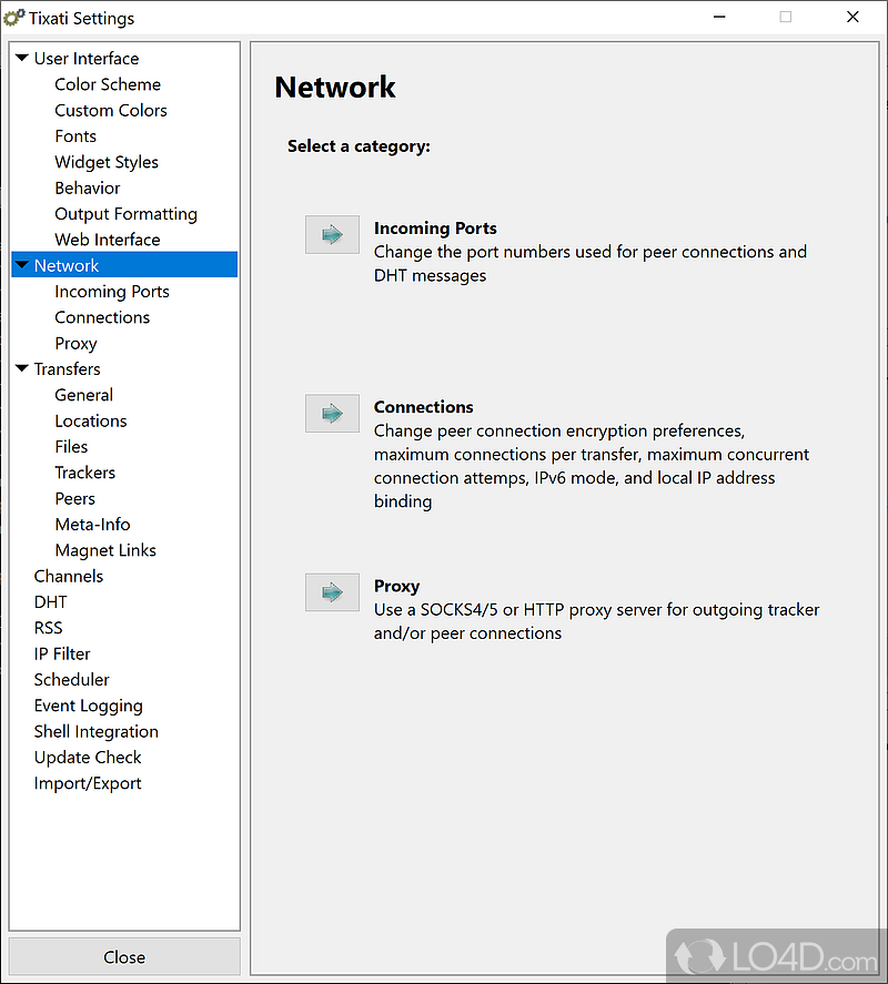 A peer-to-peer file sharing application, which uses the popular BitTorrent protocol - Screenshot of Tixati