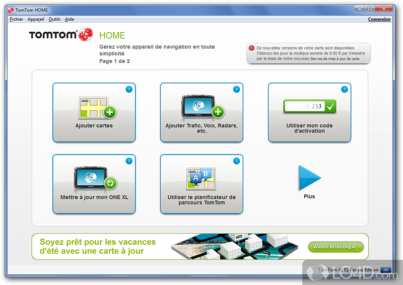 Manage the content on TomTom navigation device, such as photos, documents - Screenshot of TomTom HOME