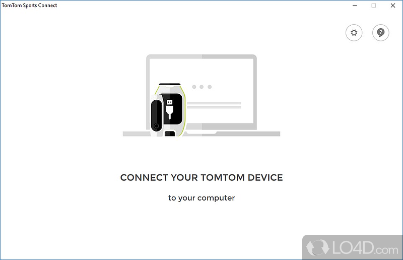 Provides connectivity between the PC and TomTom sports devices - Screenshot of TomTom Sports Connect