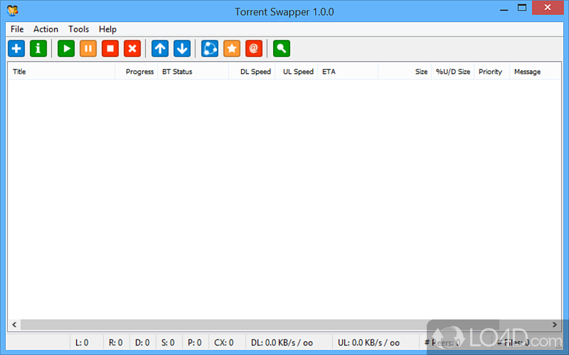 Hassle-free setup and clean interface - Screenshot of Torrent Swapper