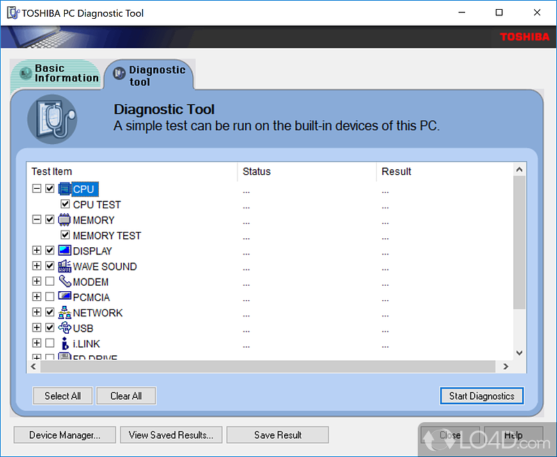 toshiba pc diagnostic tool download windows 10