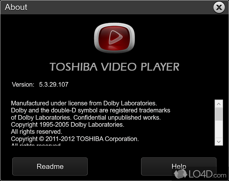 Toshiba Video Player screenshot