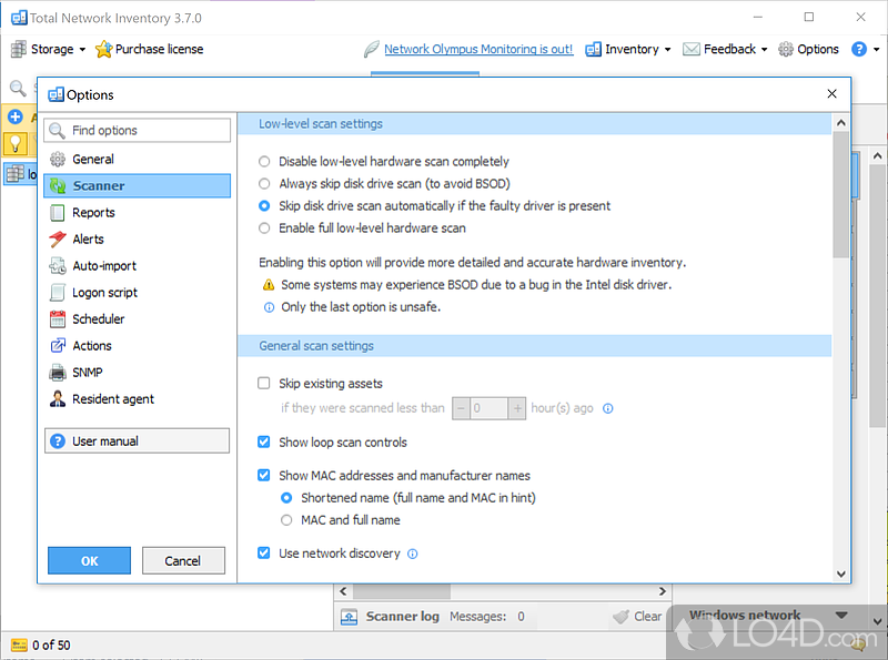 Inventory computers on a network in a minute - Screenshot of Total Network Inventory