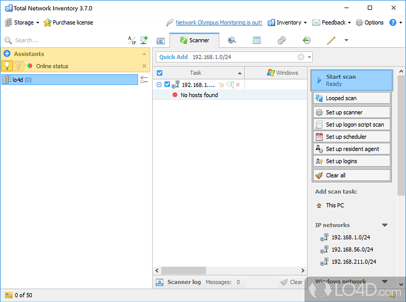 Gather information about all computers in a network (e - Screenshot of Total Network Inventory