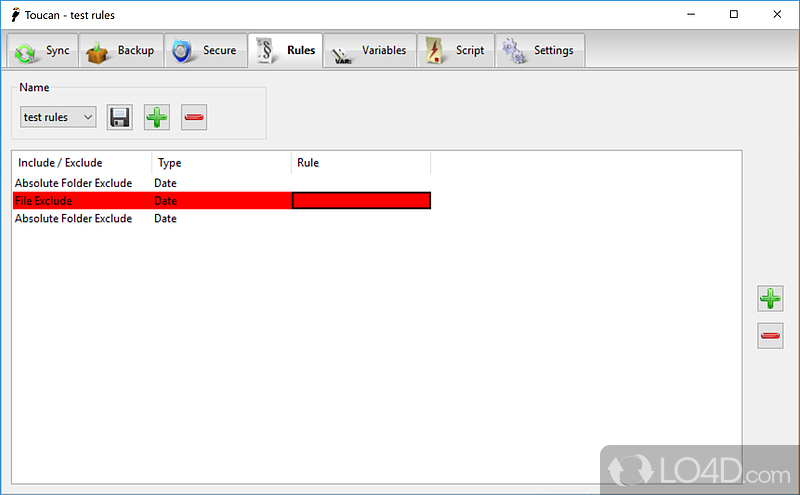Toucan: User interface - Screenshot of Toucan