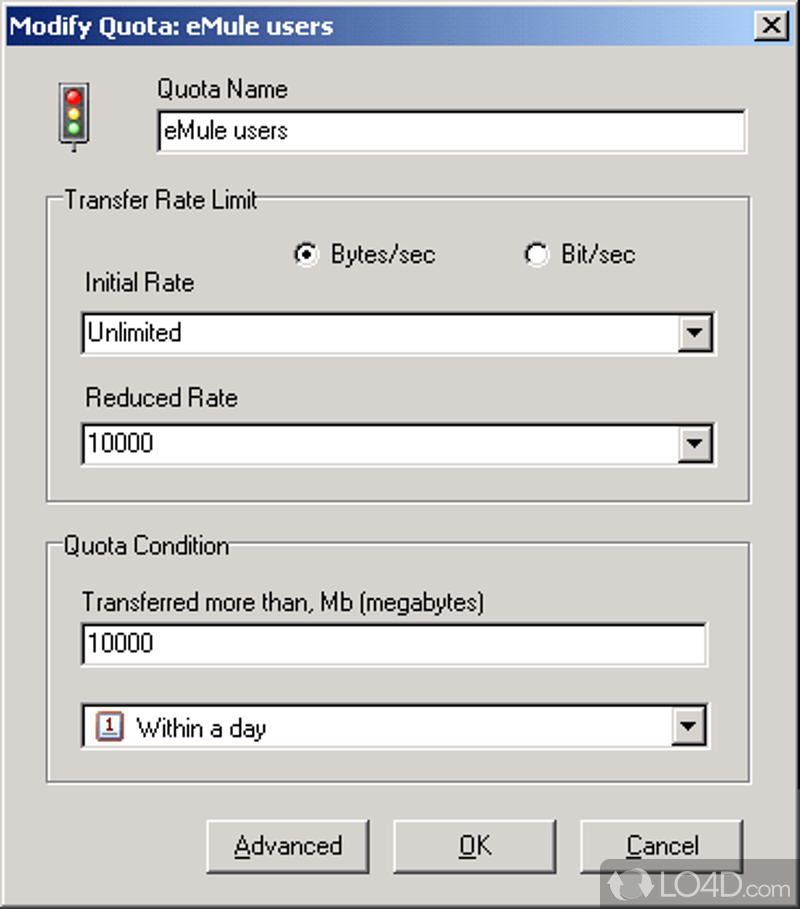 Bandwidth Manager screenshot