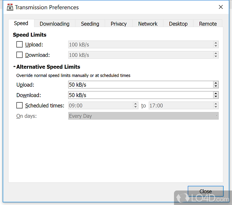 An intuitive, minimalist BitTorrent client - Screenshot of Transmission-Qt