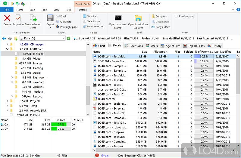 TreeSize Professional 9.0.1.1830 free instal