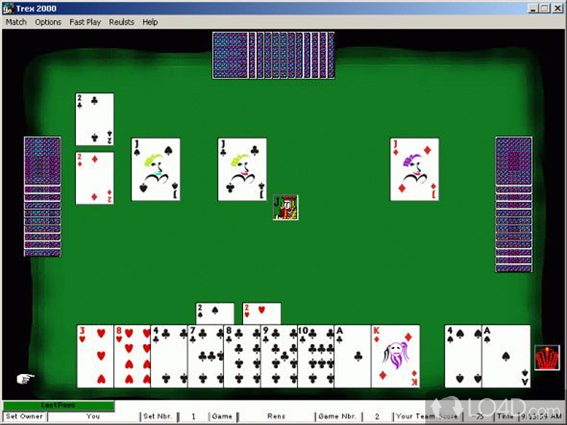 Trex 2000: User interface - Screenshot of Trex 2000