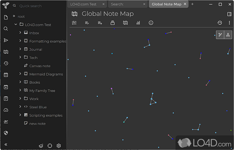 Extensive hotkey support - Screenshot of Trilium Notes