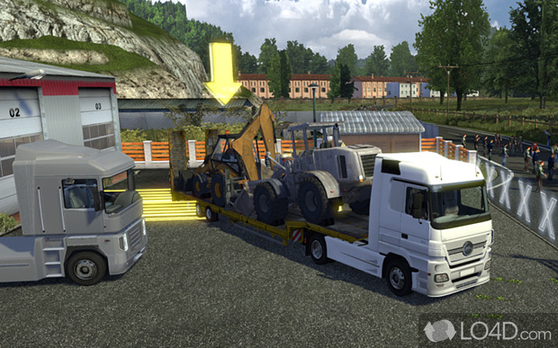 Learn to maneuver trucks and trailers - Screenshot of Trucks & Trailers