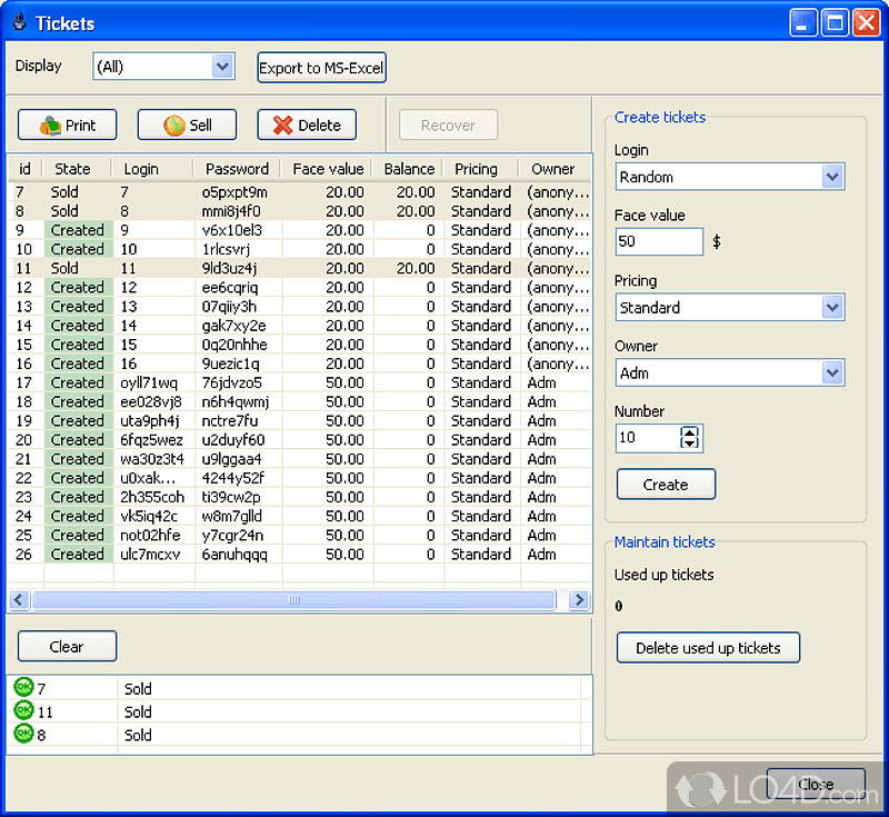 Friendly cyber cafe software - Screenshot of TrueCafe